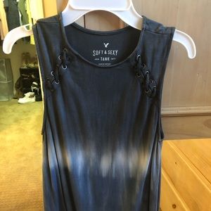 AE Soft and Sexy Blue Tank